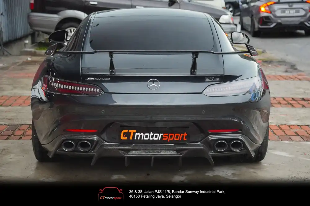 MERCEDES AMG GT S C190 Renntech Style Carbon Fibre Rear Diffuser