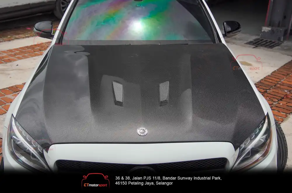 Mercedes Benz C-Class W205 Black Series Carbon Fibre Front Hood
