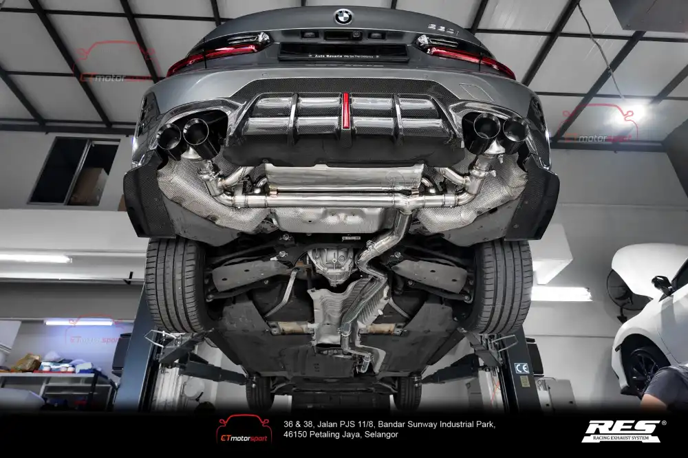 BMW 3 SERIES G20 2.0T RES EXHAUST CAT-BACK VALVETRONIC SYSTEM