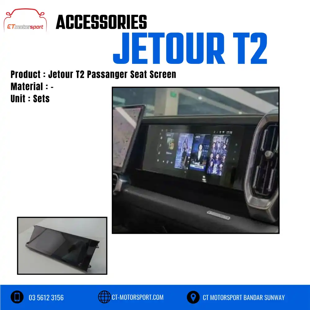 Jetour T2 Passanger Seat Screen