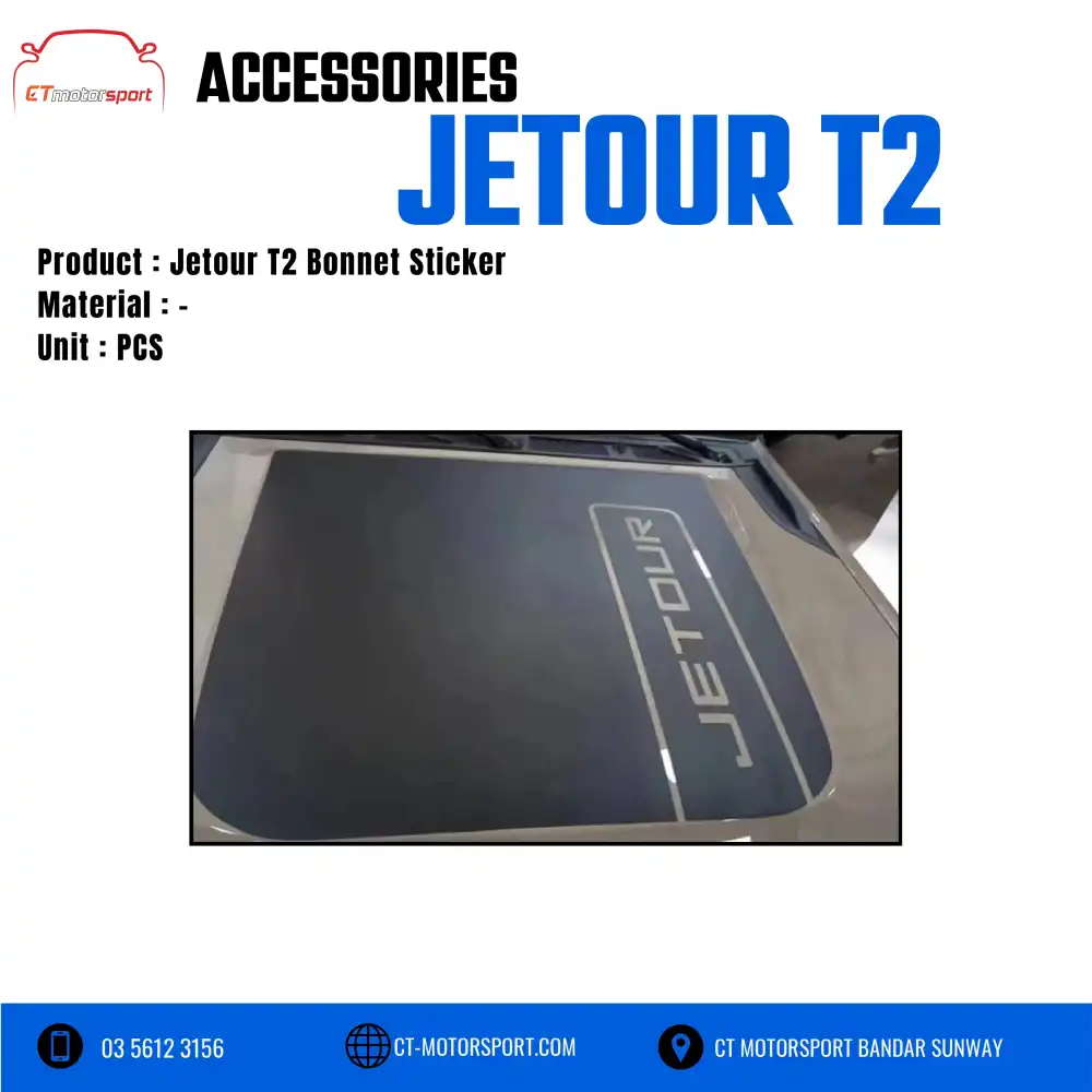 Jetour T2 Bonnet Sticker