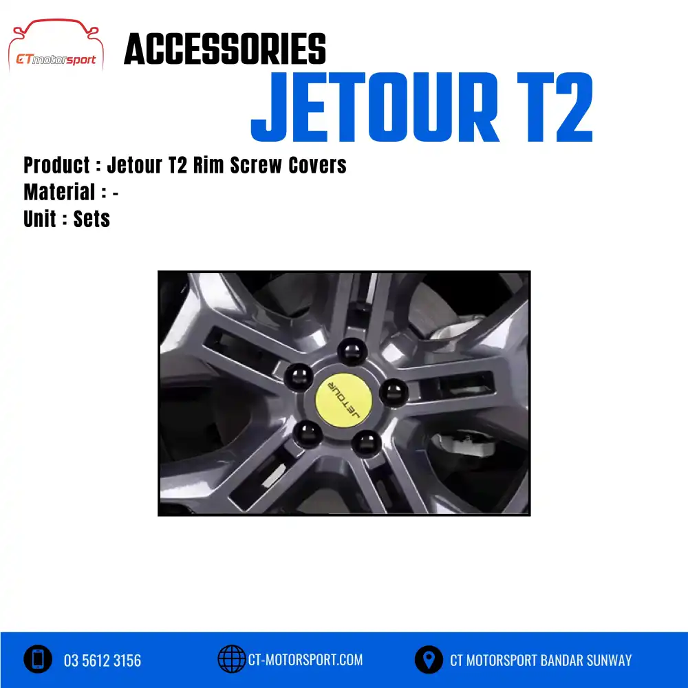 Jetour T2 Rim Screw Covers