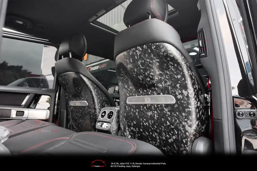 Mercedes Benz W464 G-Class G63 Matte Forge Carbon Fiber Replacement Seat Cover