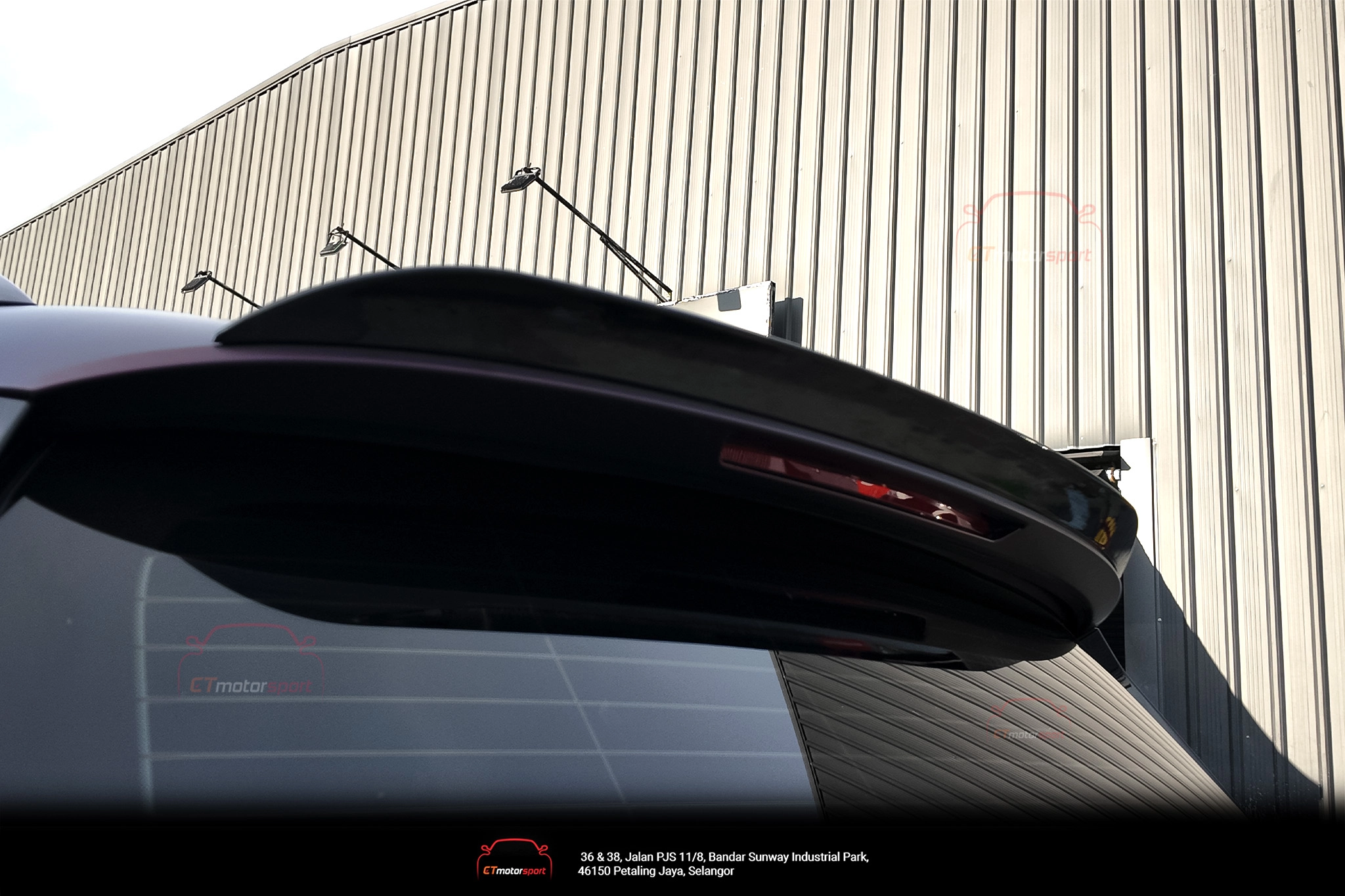 Mercedes Benz GLE W167 Roof Spoiler Full Black