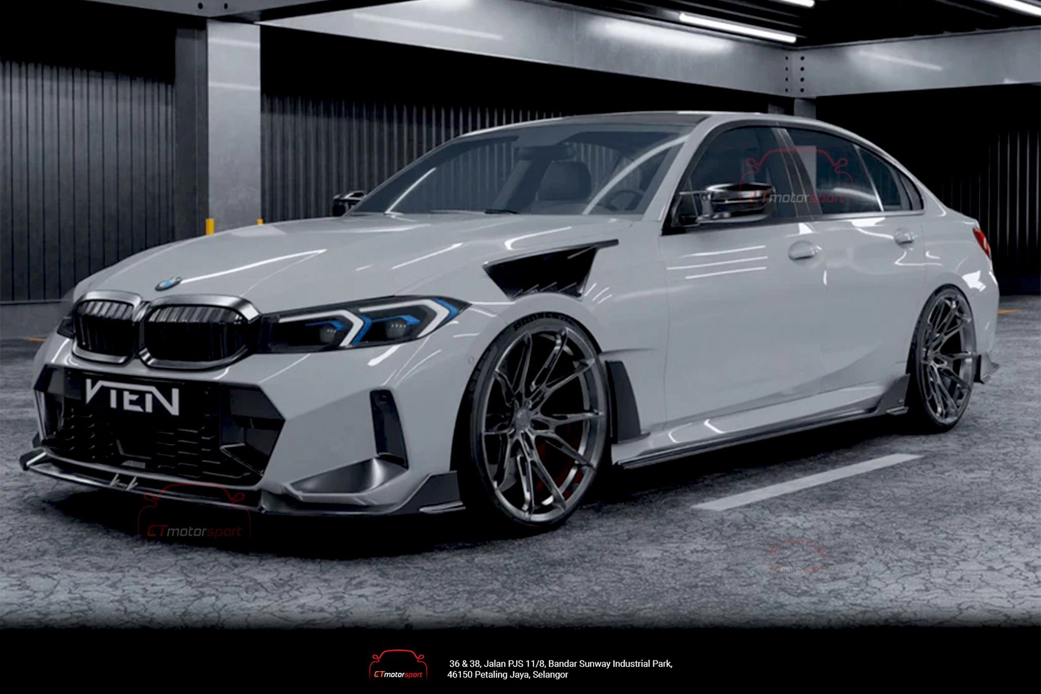 BMW 3 Series G20 LCI 2023+ Vten V2 Gloss Black