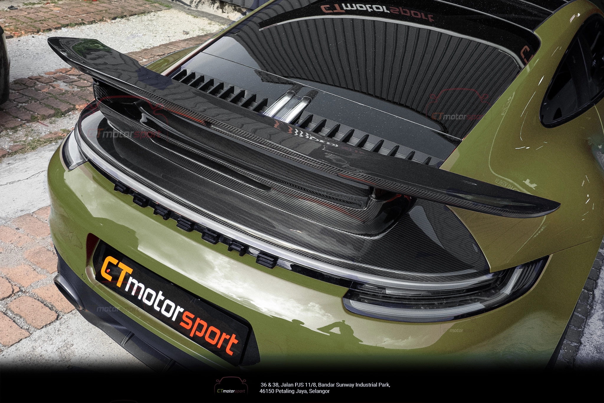 Porsche Carrera 911 992 Spoiler CMST Type B V2 Rear Wing