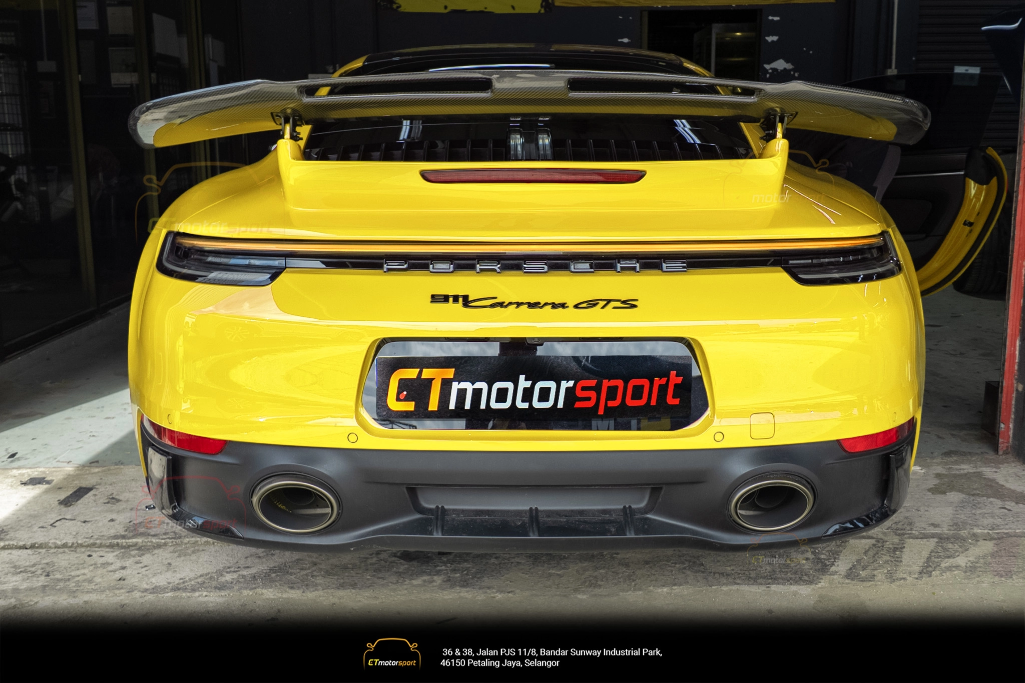 Porsche Carrera 911 992 Spoiler CMST Type B V2 Rear Wing
