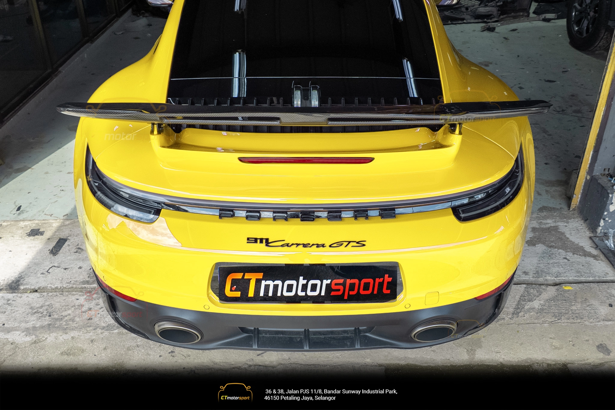Porsche Carrera 911 992 Spoiler CMST Type B V2 Rear Wing