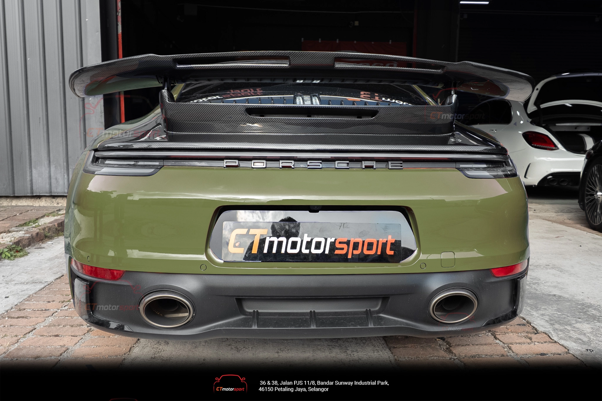 Porsche Carrera 911 992 Spoiler CMST Type B V2 Rear Wing
