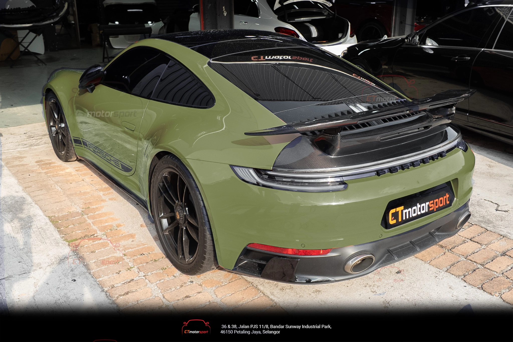 Porsche Carrera 911 992 Spoiler CMST Type B V2 Rear Wing
