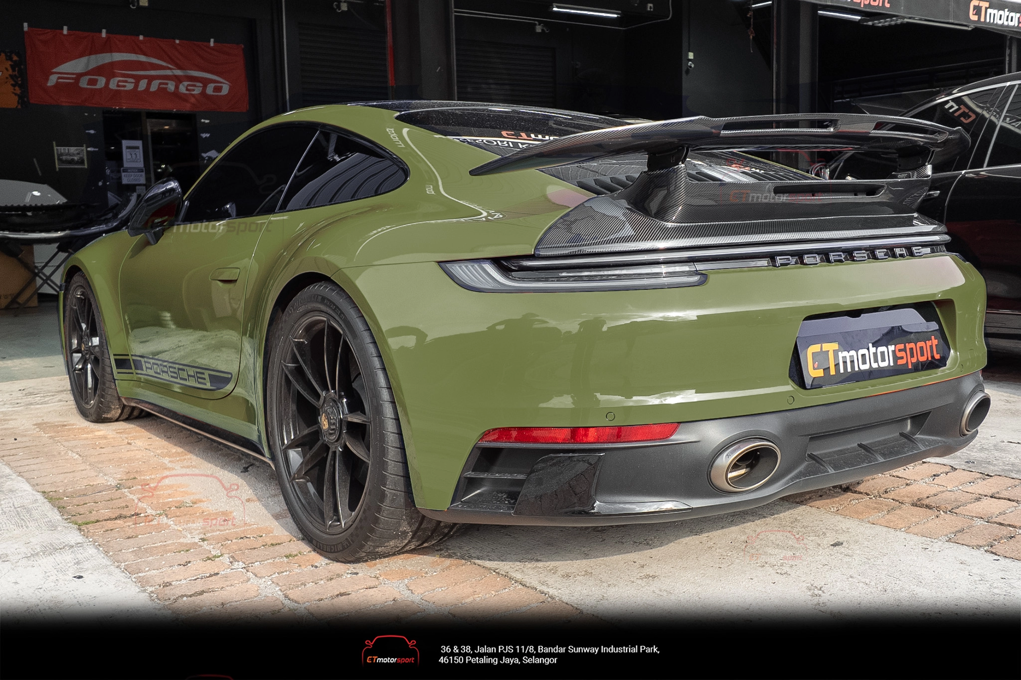 Porsche Carrera 911 992 Spoiler CMST Type B V2 Rear Wing