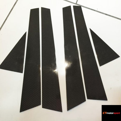 Audi A4 Carbon Door Pillar Cover Set 6pcs