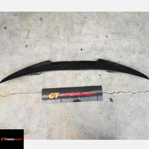 AUDI A4 B9 Installed Carbon Fiber Rear Boot Spoiler V-Style