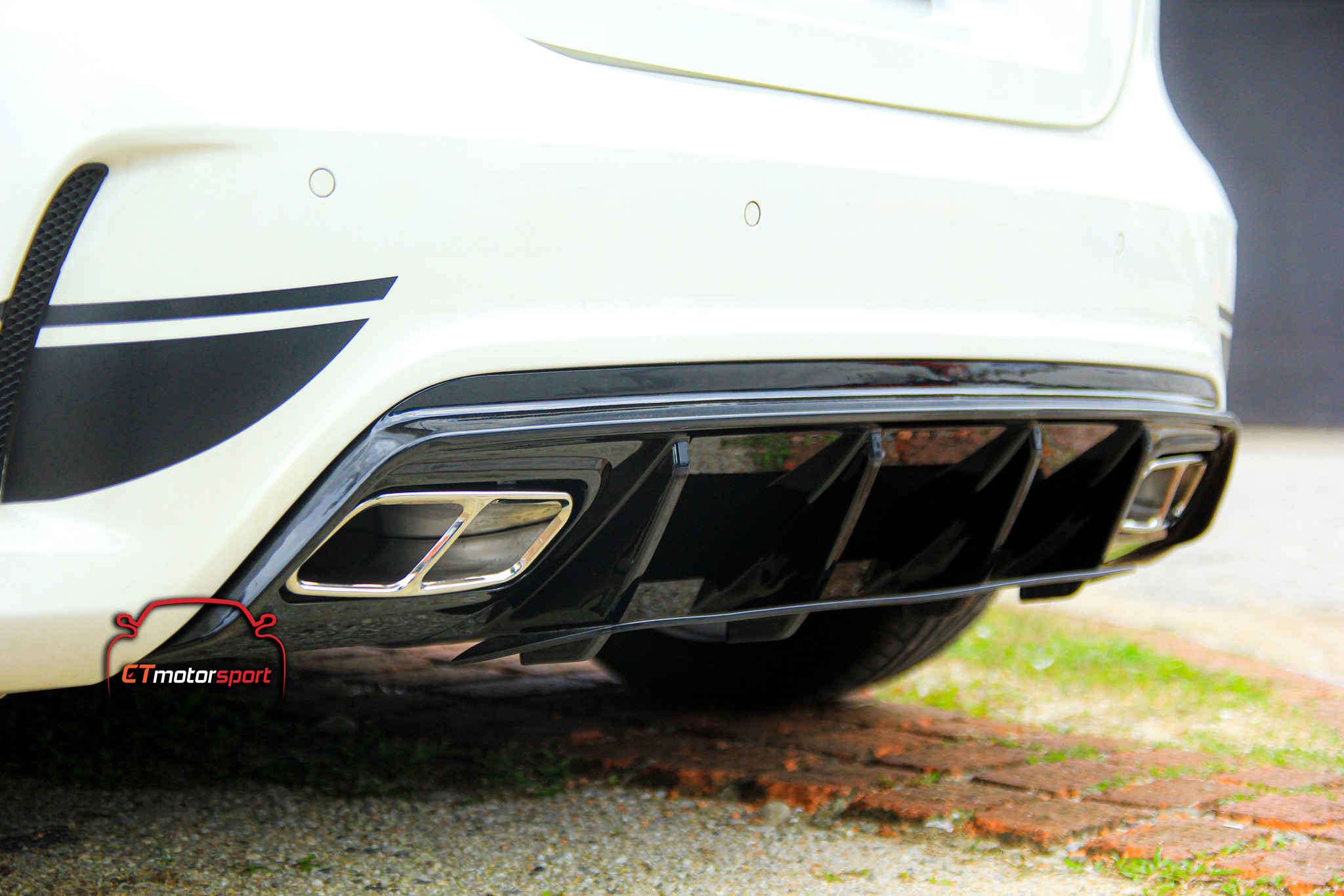 Mercedes Benz A200 A250 A45 W176 Installed AMG Exhaust Tailpipe