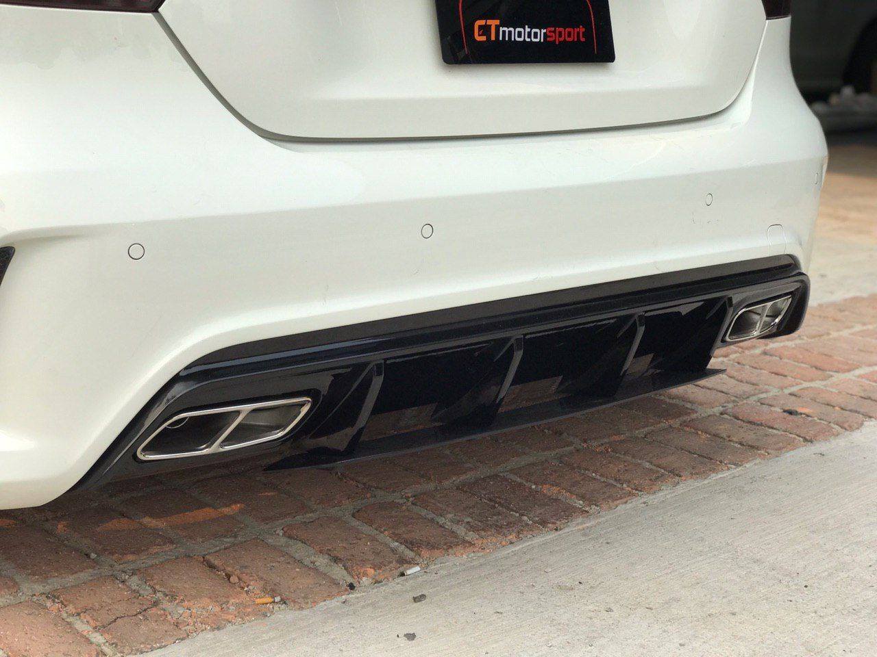 Mercedes A200 A250 A45 W176 Installed AMG Diffuser Facelift Version