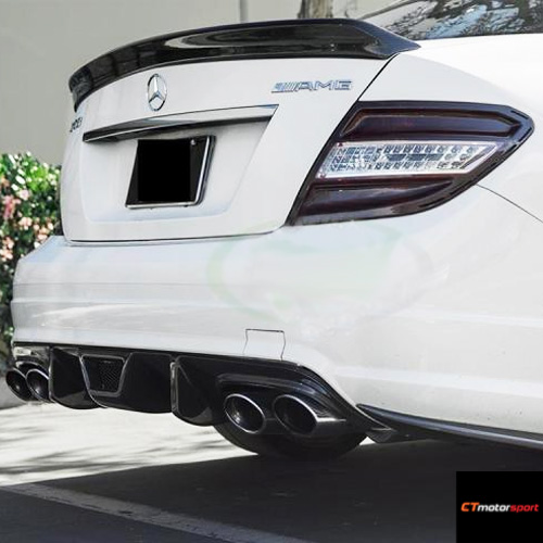 Mercedes W204 C-Class Carbon Rear Bumper Splitter