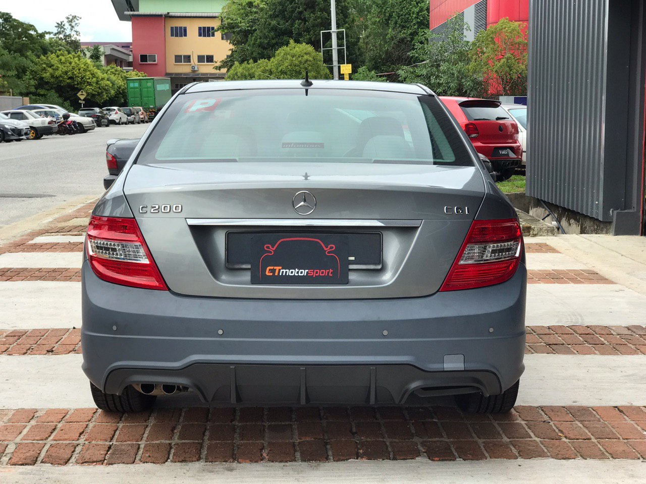 Mercedes Benz W204 Installed Full Conversion C63 AMG Bodykit