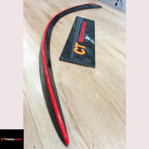 Mercedes W205 C63 AMG Carbon Spoiler with RED TRIM