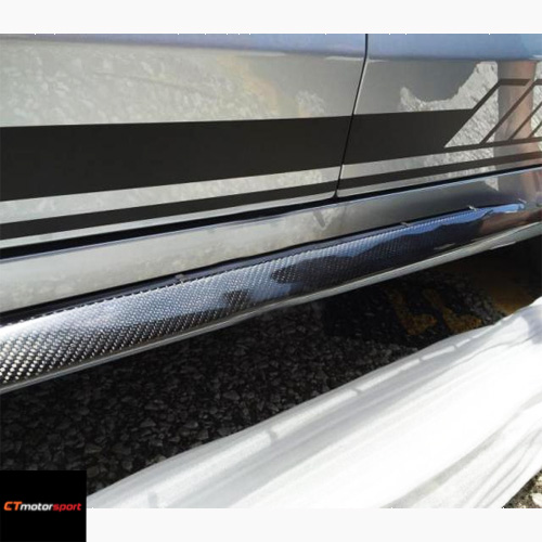Mercedes W205 C-Class Carbon Fiber Side Skirt Trim 