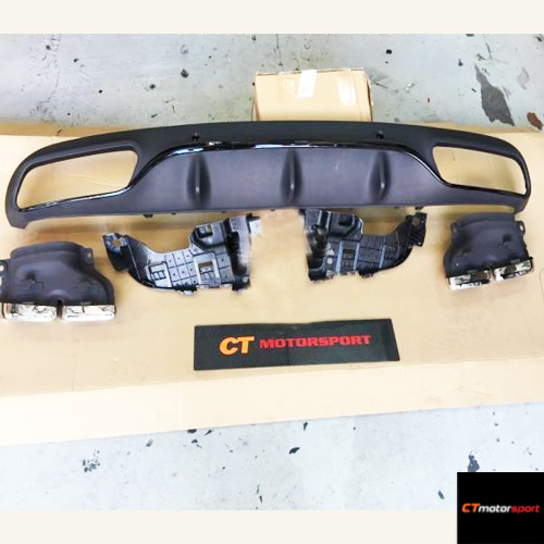 Mercedes W205 C205 C63 Coupe Rear Diffuser 