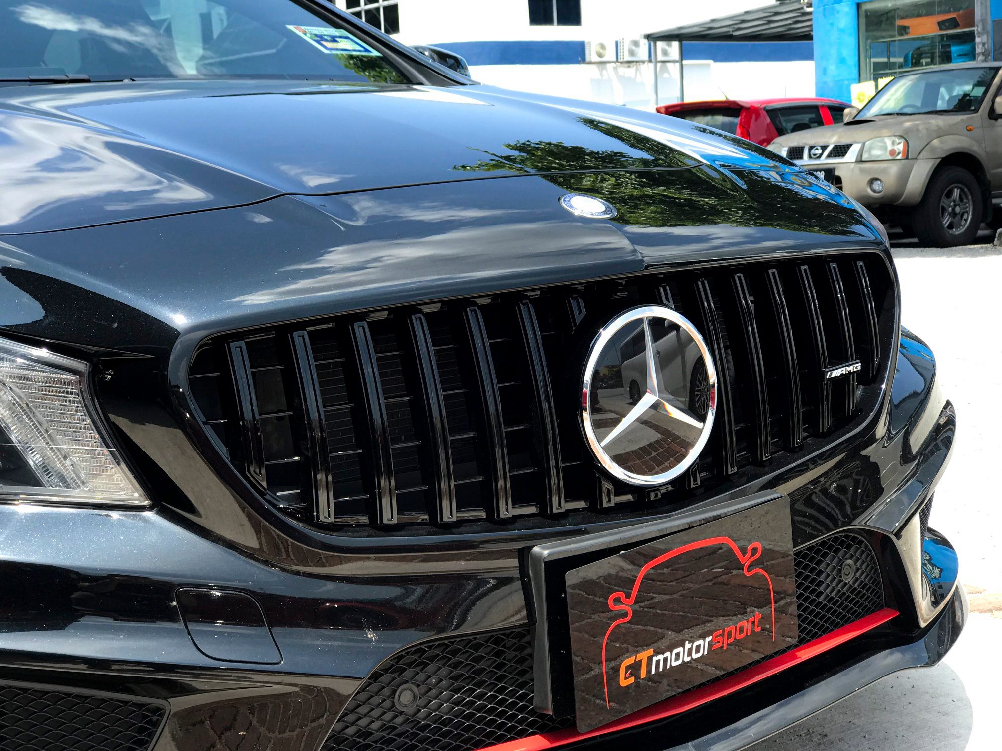 Mercedes Benz CLA CLA45 W117 Installed CLA Facelift GT Front Grille