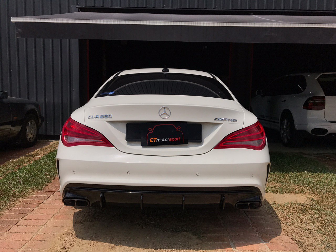 Mercedes W117 CLA CLA45 Installed CLA Facelift Rear Diffuser 