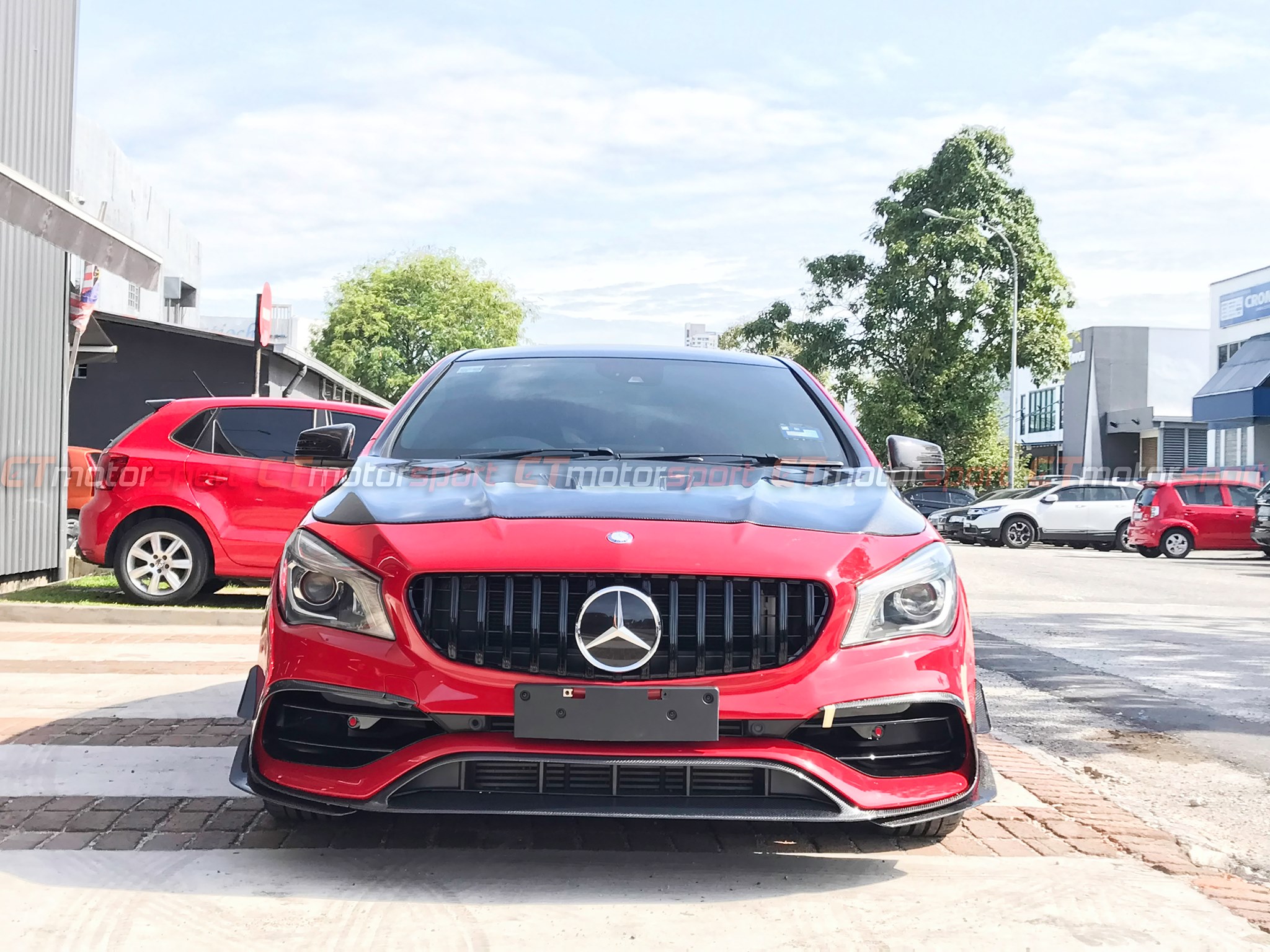 Mercedes Benz W117 CLA CLA45 Installed CLA AMG Facelift Bodykit Set 