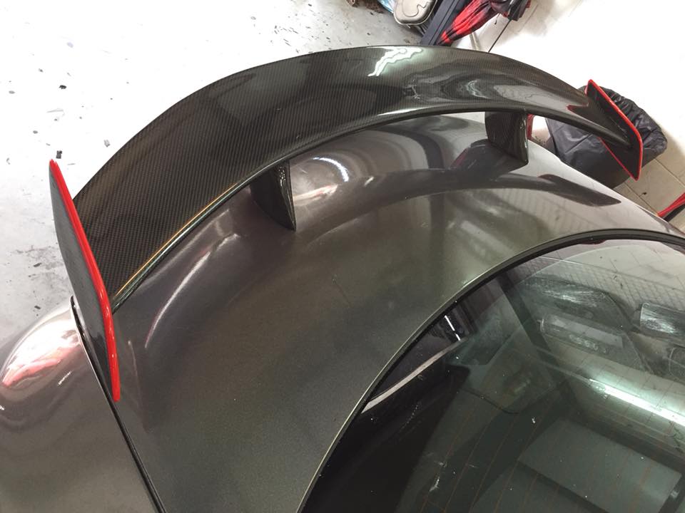 Mercedes CLA CLA45 W117 Installed Carbon Fiber Rear Spoiler GT