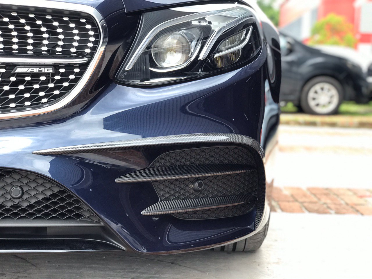 Mercedes-Benz E-Class W213 Carbon Fiber Canard with Trim 