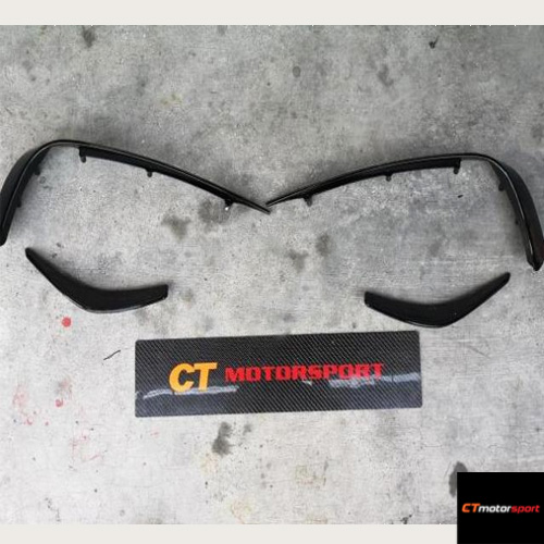 Mercedes GLA45 X156 ABS Front Bumper Canard 4pcs  