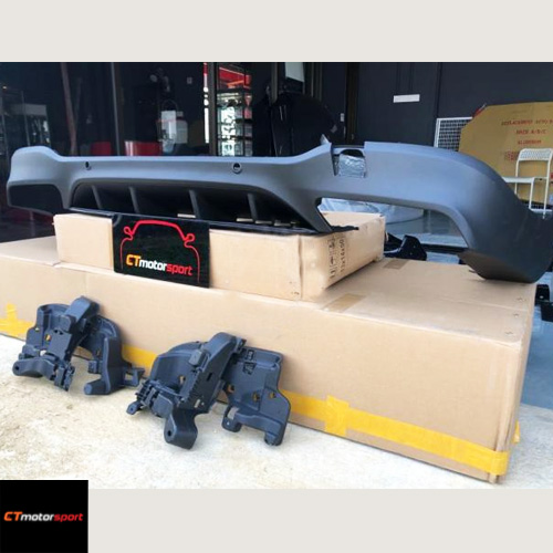 Mercedes GLC X253 AMG Rear Bumper Diffuser 