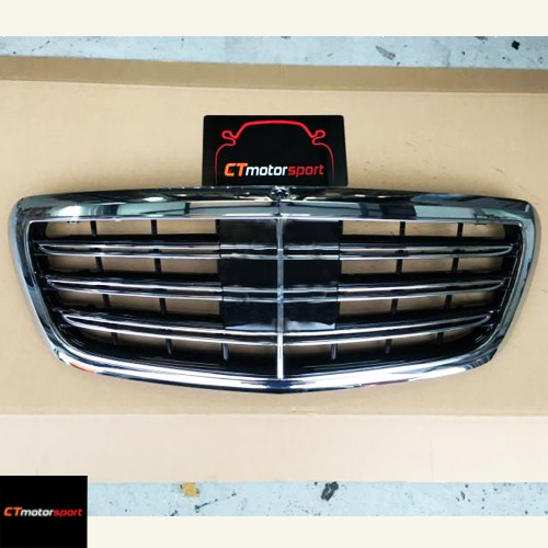 Mercedes Benz S-Class W222 Installed S65 Front Grill 
