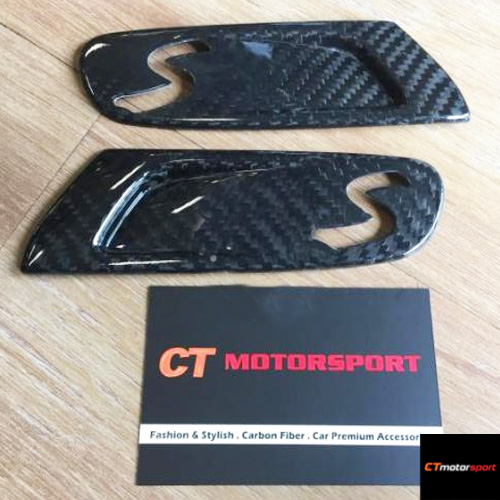 MINI Cooper / Cooper S F56 Installed Dry Carbon Side Fender Cover 