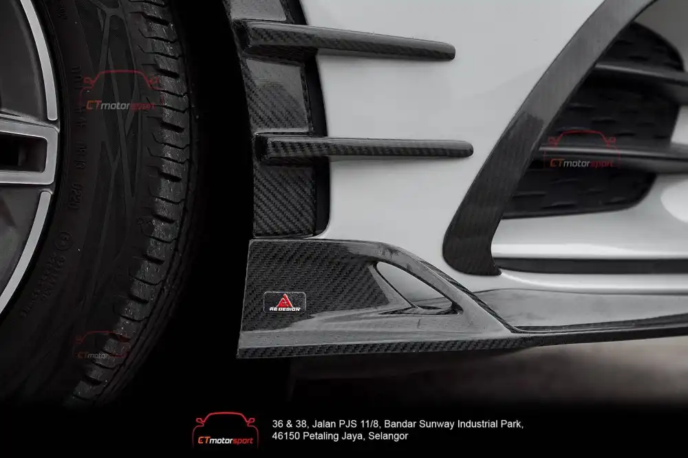 Mercedes w177 A35 Front Canard Ae Design