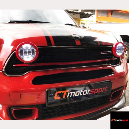 MINI Cooper R56 Installed Driving Lights Bumper Grille 