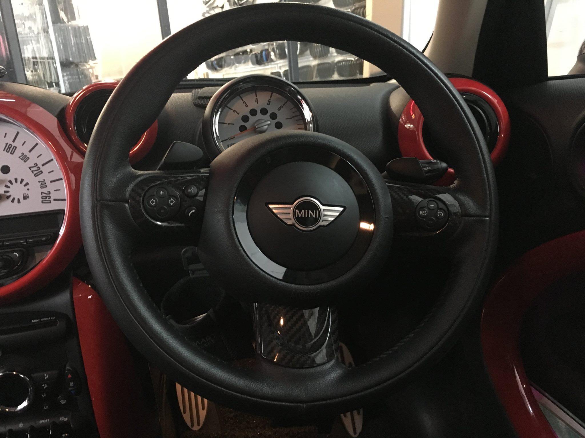 MINI Countryman R60 Dry Carbon Steering Wheel Cover Deco