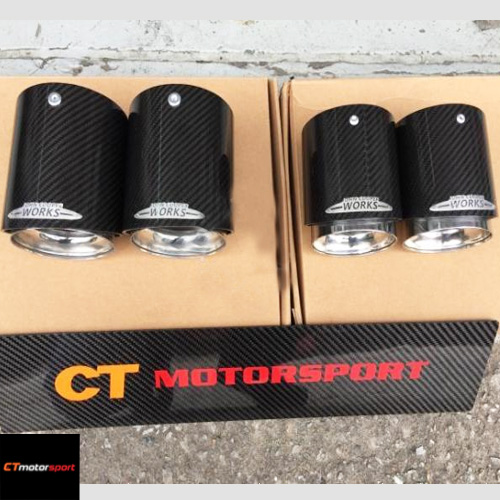 MINI Countryman R60 JCW Carbon Exhaust Tail Pipe 2pcs 