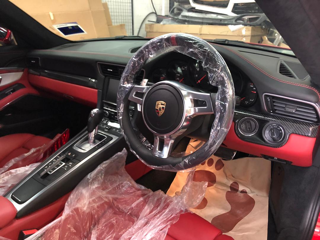 Porsche Carrera 911 Installed Carbon Fiber Dashboard Panel 