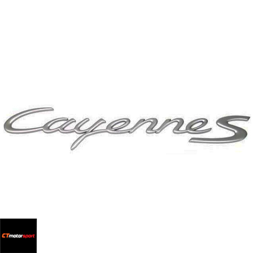 Porsche 957 Cayenne S Wording Emblem Logo (ABS) 