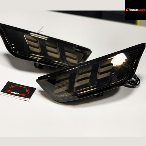 Ford Mustang Front Bumper LED Smoked Signal Light 